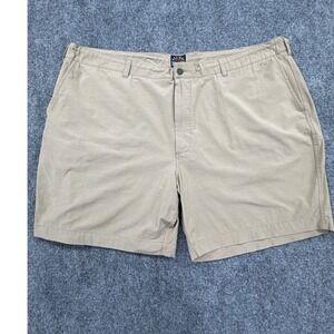 Faherty All Day Shorts Khaki Tan Men 42 Hybrid Quick Dry 7 Inch Inseam